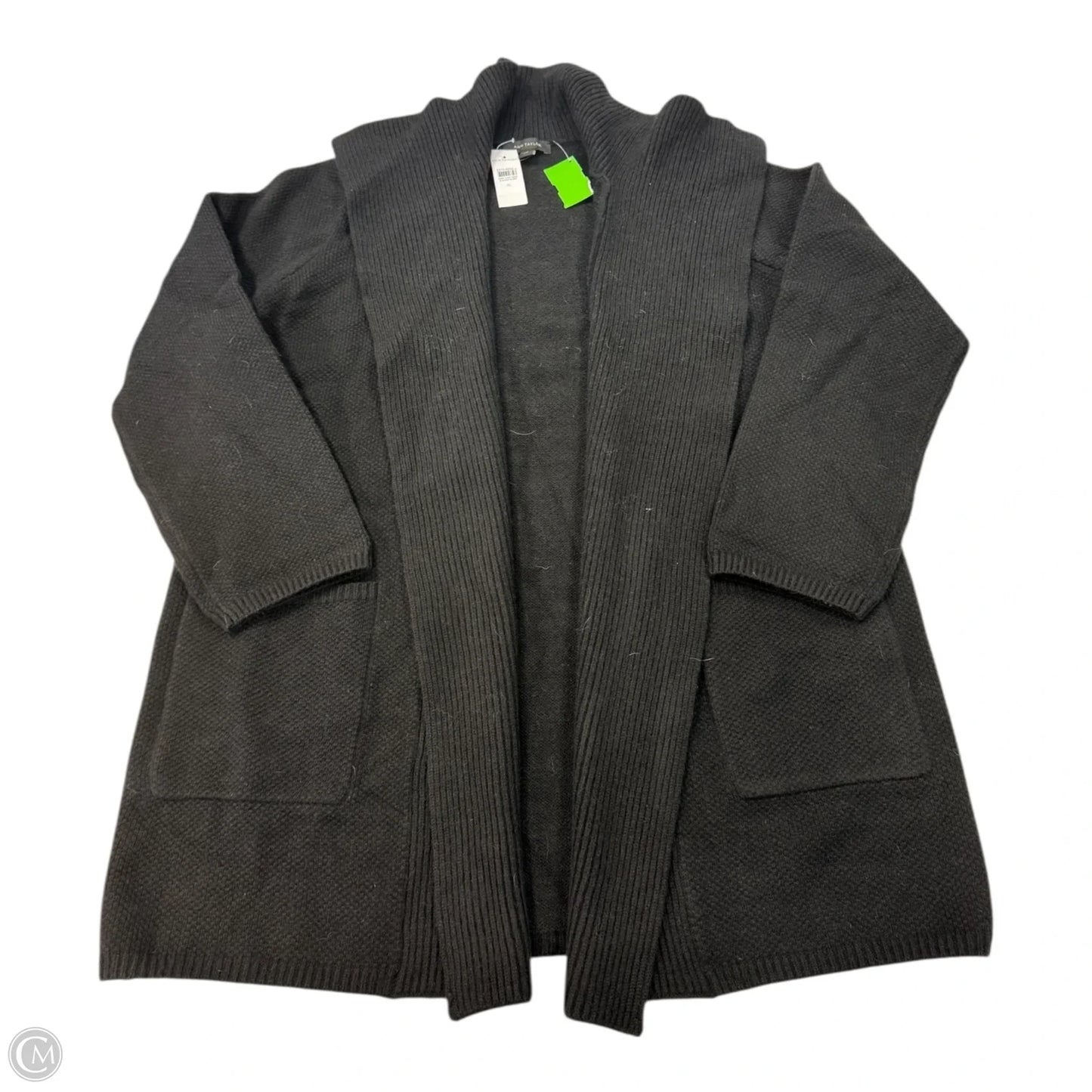 Cardigan By Ann Taylor In Black, Size: Xl