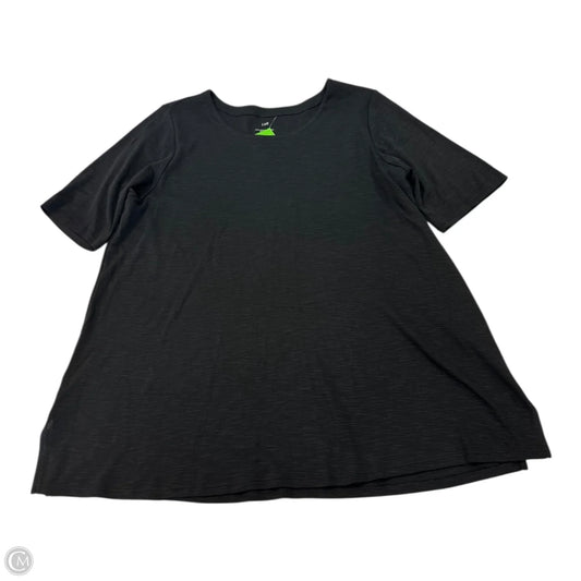 Top Short Sleeve Basic By J. Jill In Black, Size: L