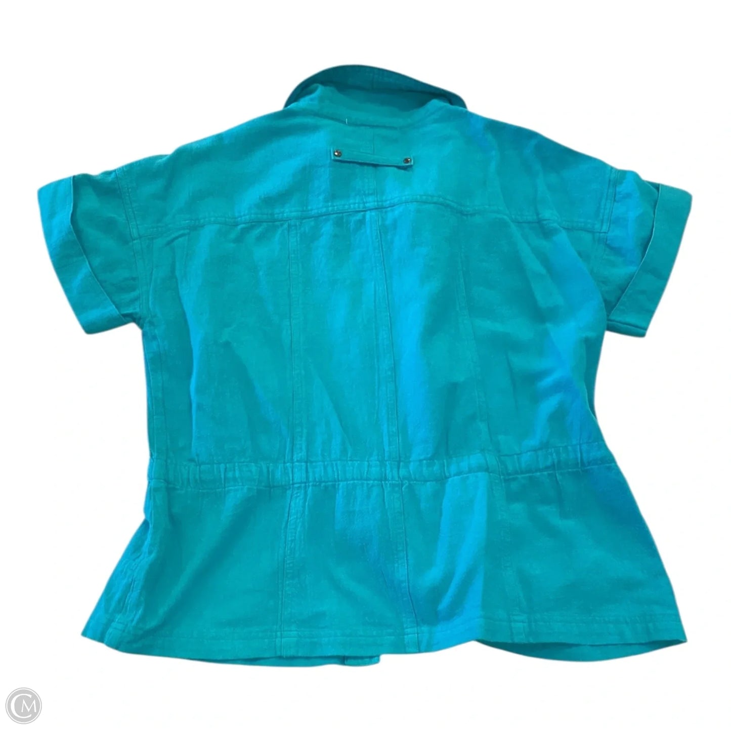 Top Short Sleeve By Chicos In Green, Size: S