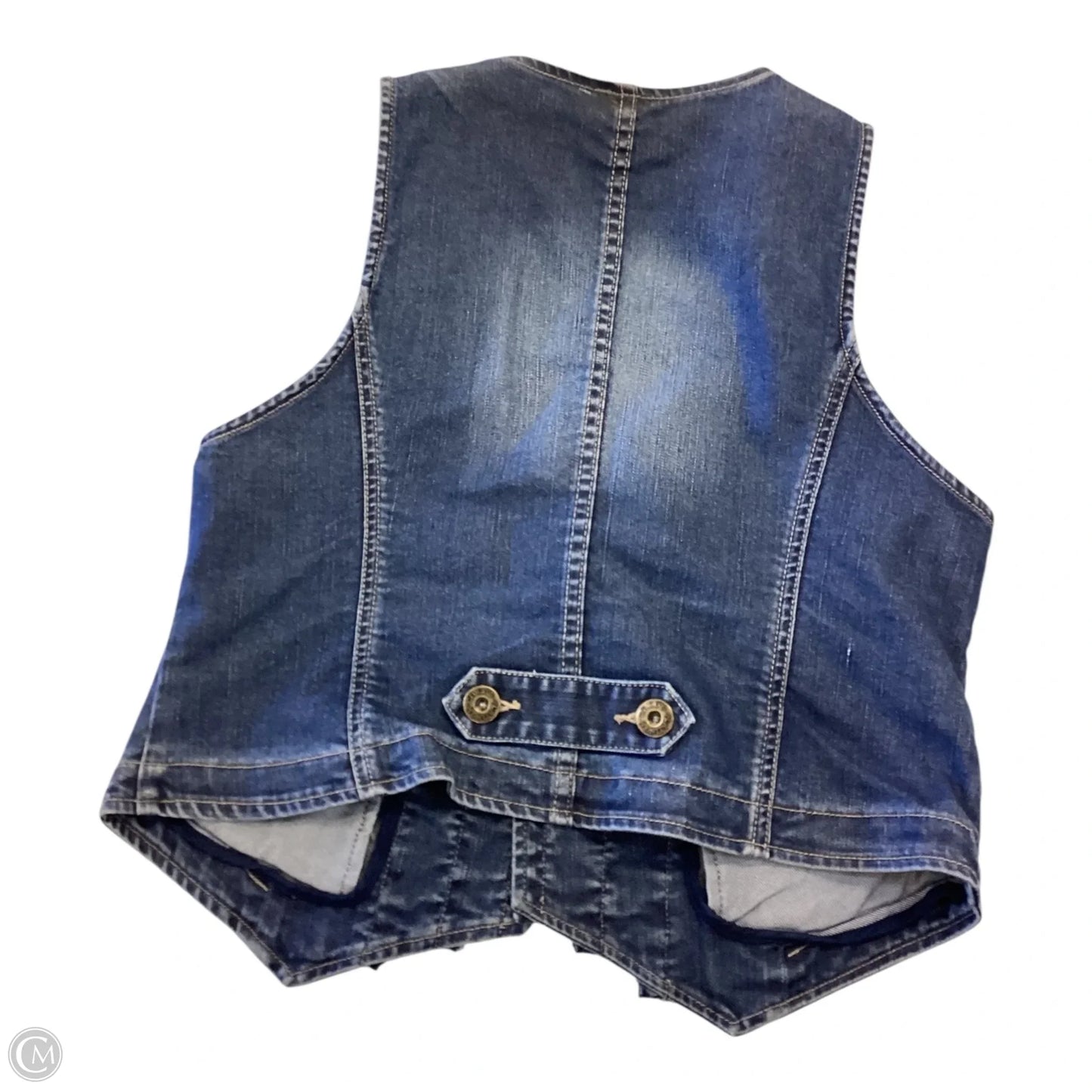 Vest Other By Chicos In Blue Denim, Size: M