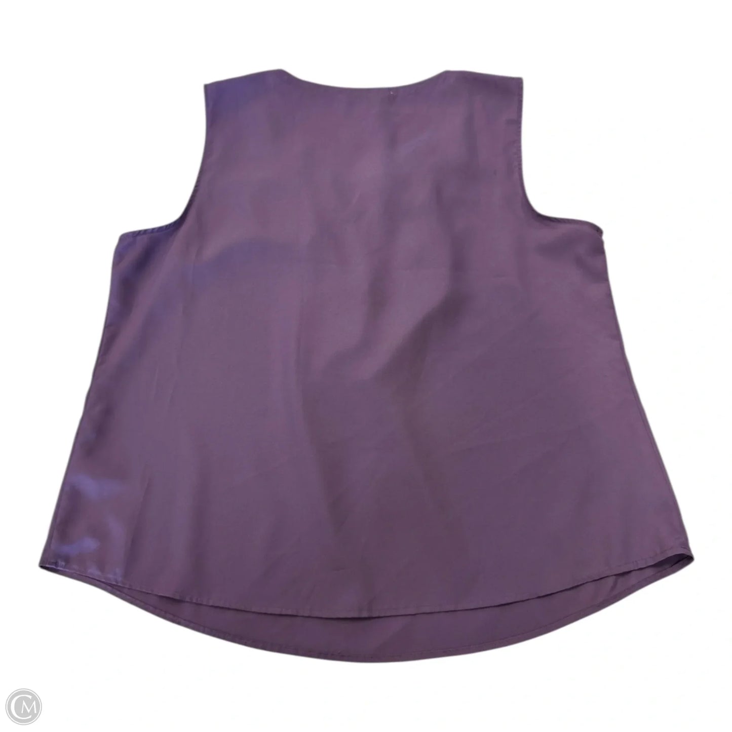 Top Sleeveless By Croft And Barrow In Purple, Size: Xl
