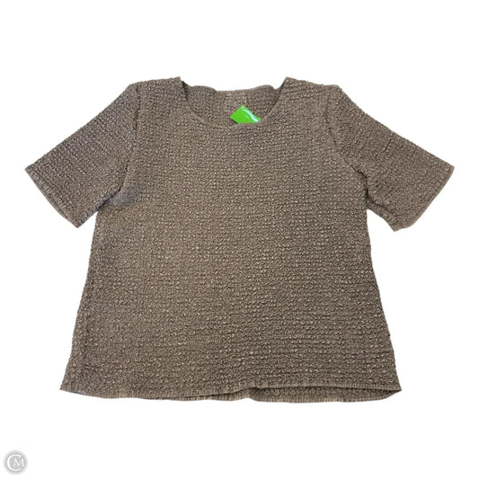 Top Short Sleeve By Clothes Mentor In Beige, Size: Osfm