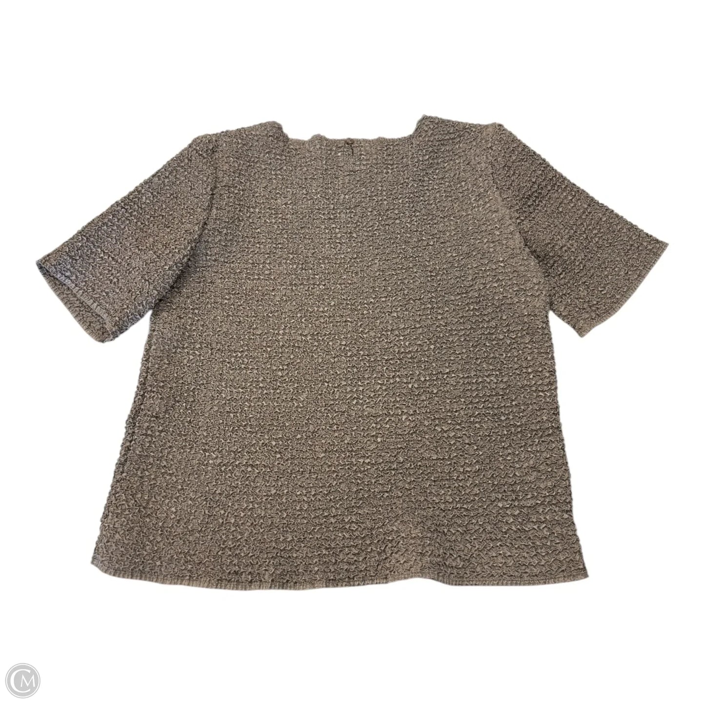 Top Short Sleeve By Clothes Mentor In Beige, Size: Osfm