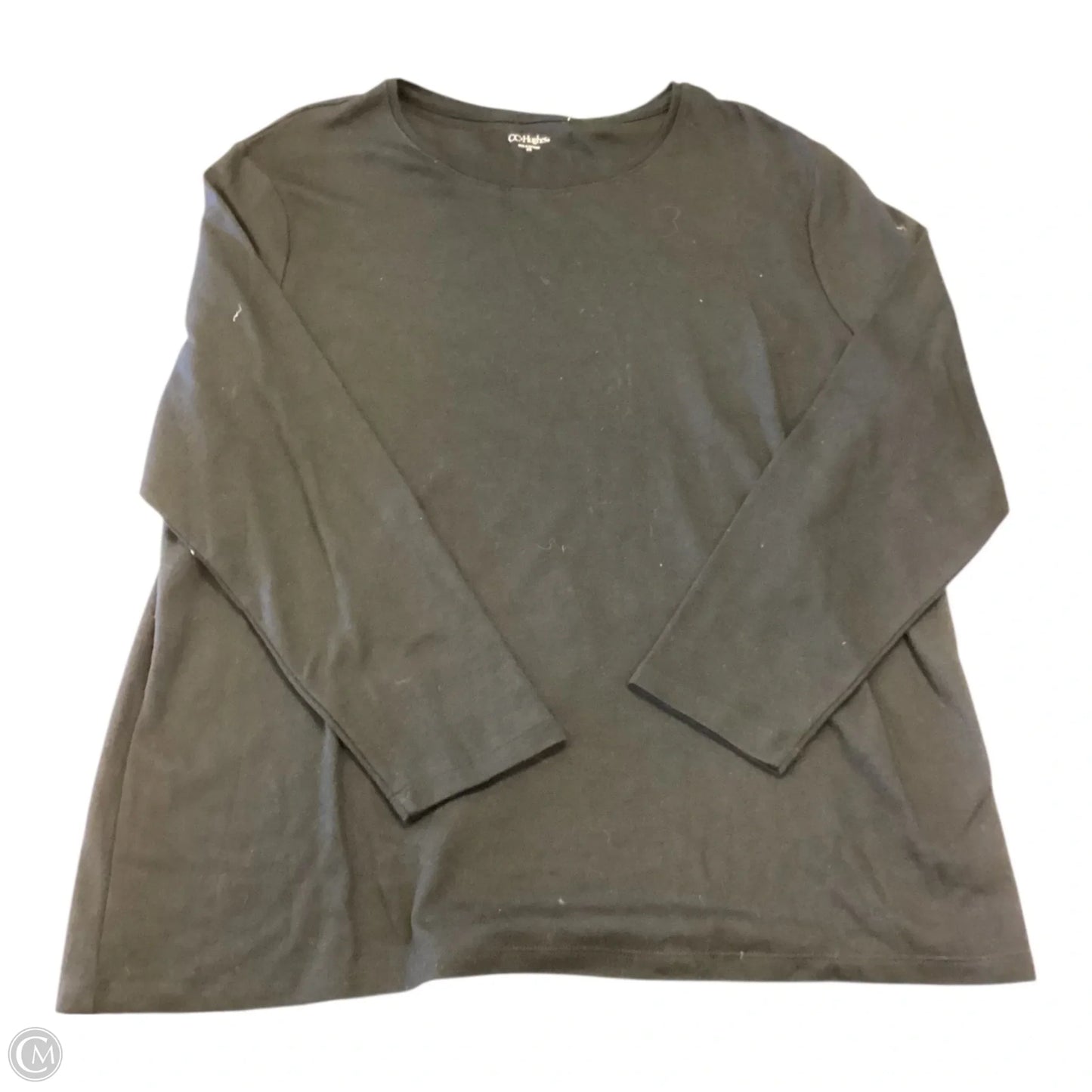 Top Long Sleeve Basic By Cc Hughes In Black, Size: 2x