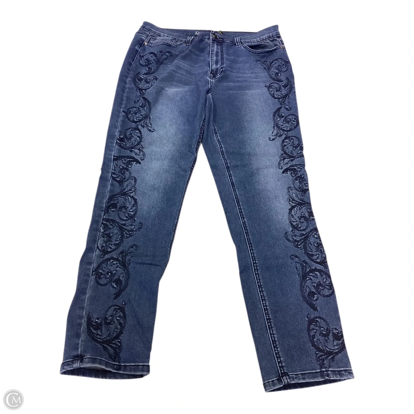Jeans Straight By Dg2 In Blue Denim, Size: 14
