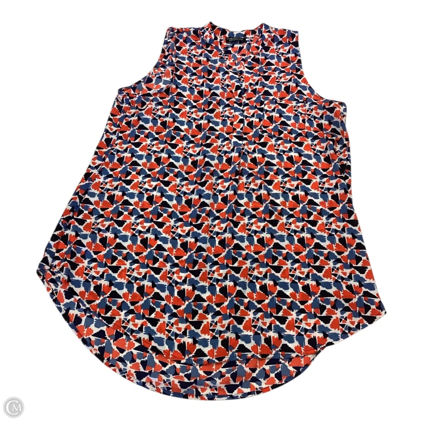 Top Sleeveless By Clothes Mentor In Blue & Red & White, Size: Xl