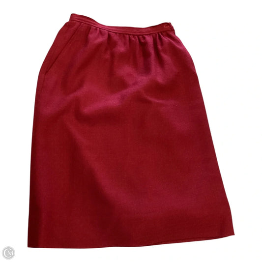 Skirt Midi By Evan-picone In Red, Size: 10