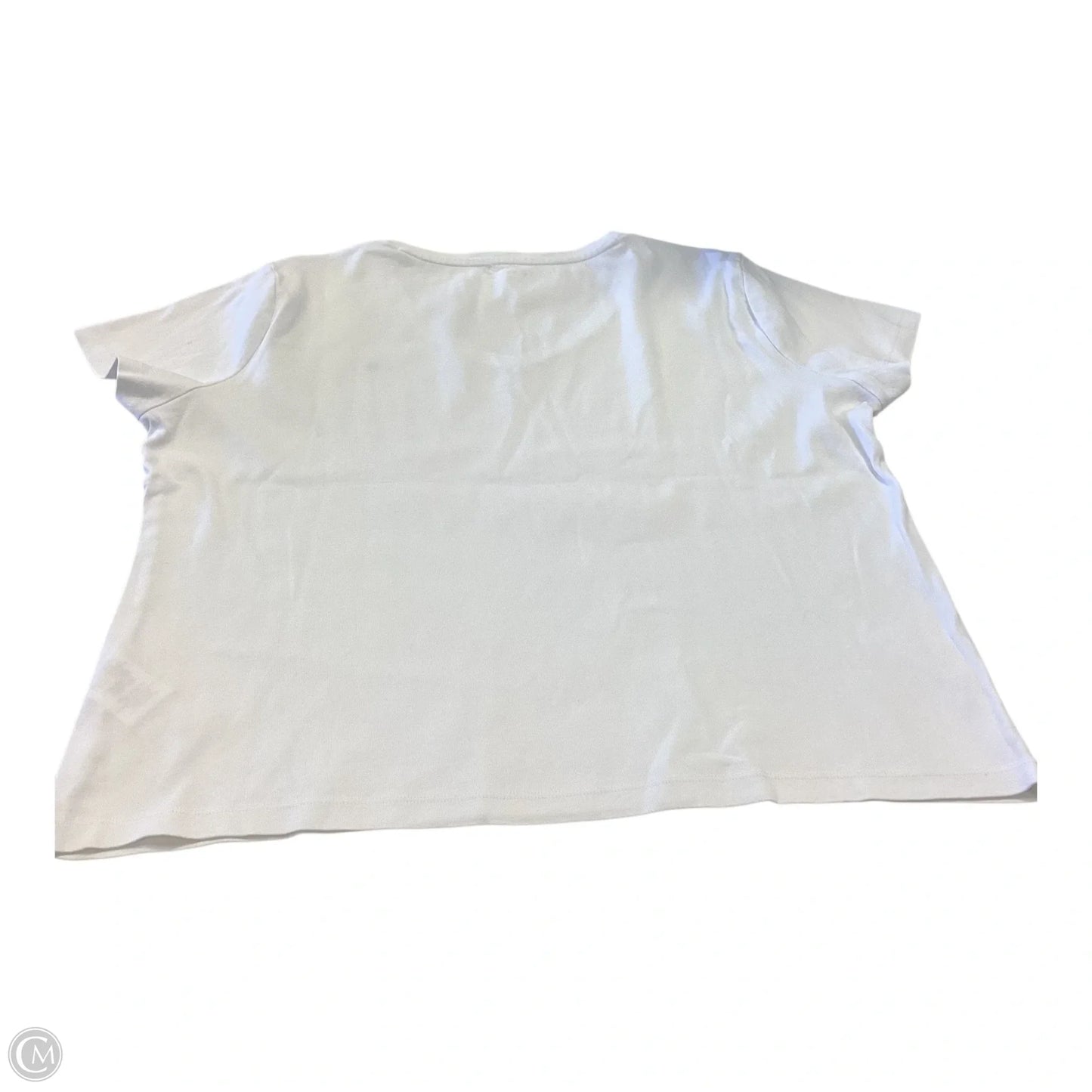 Top Short Sleeve By Tommy Hilfiger In White, Size: Xxl