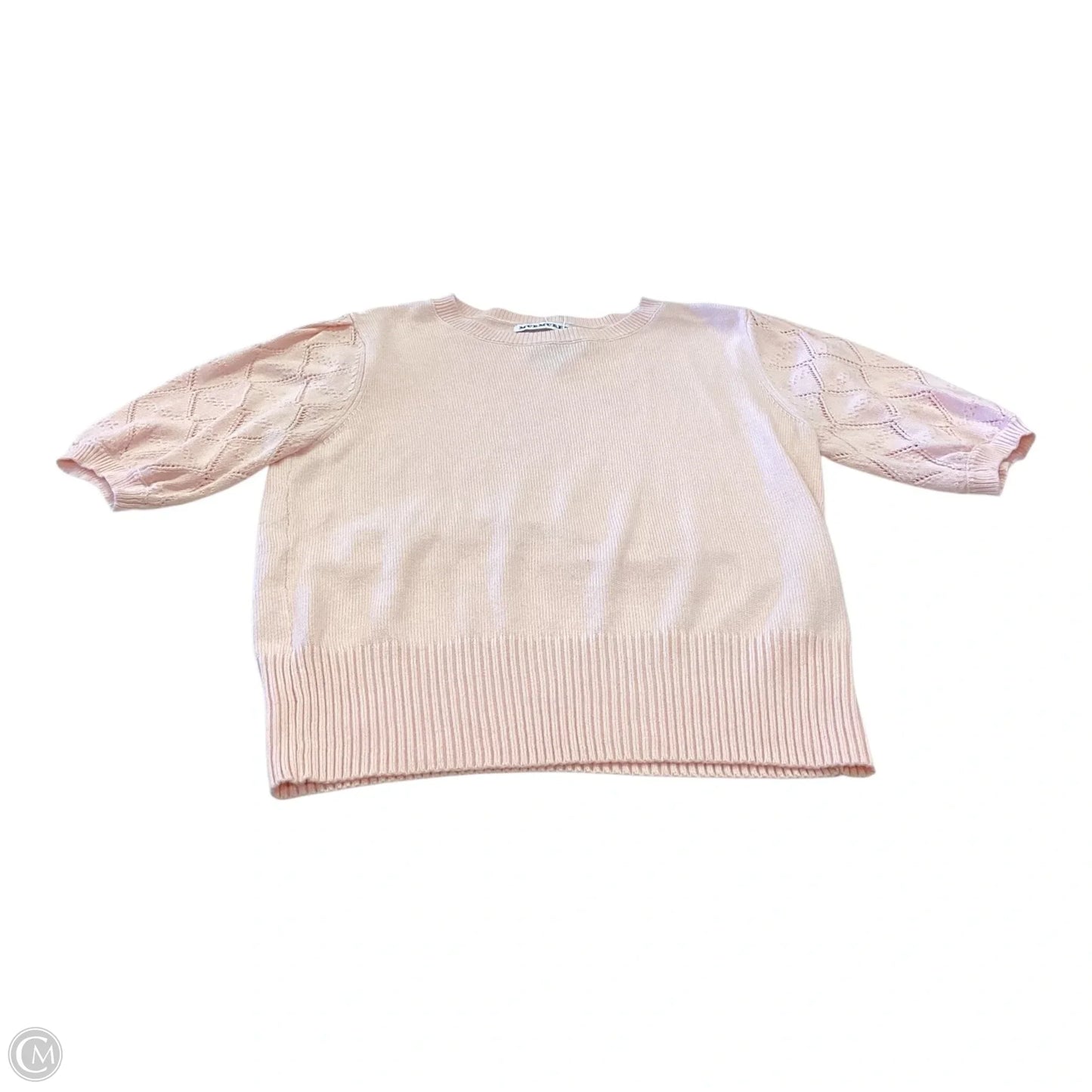 Sweater Short Sleeve By Clothes Mentor In Pink, Size: L