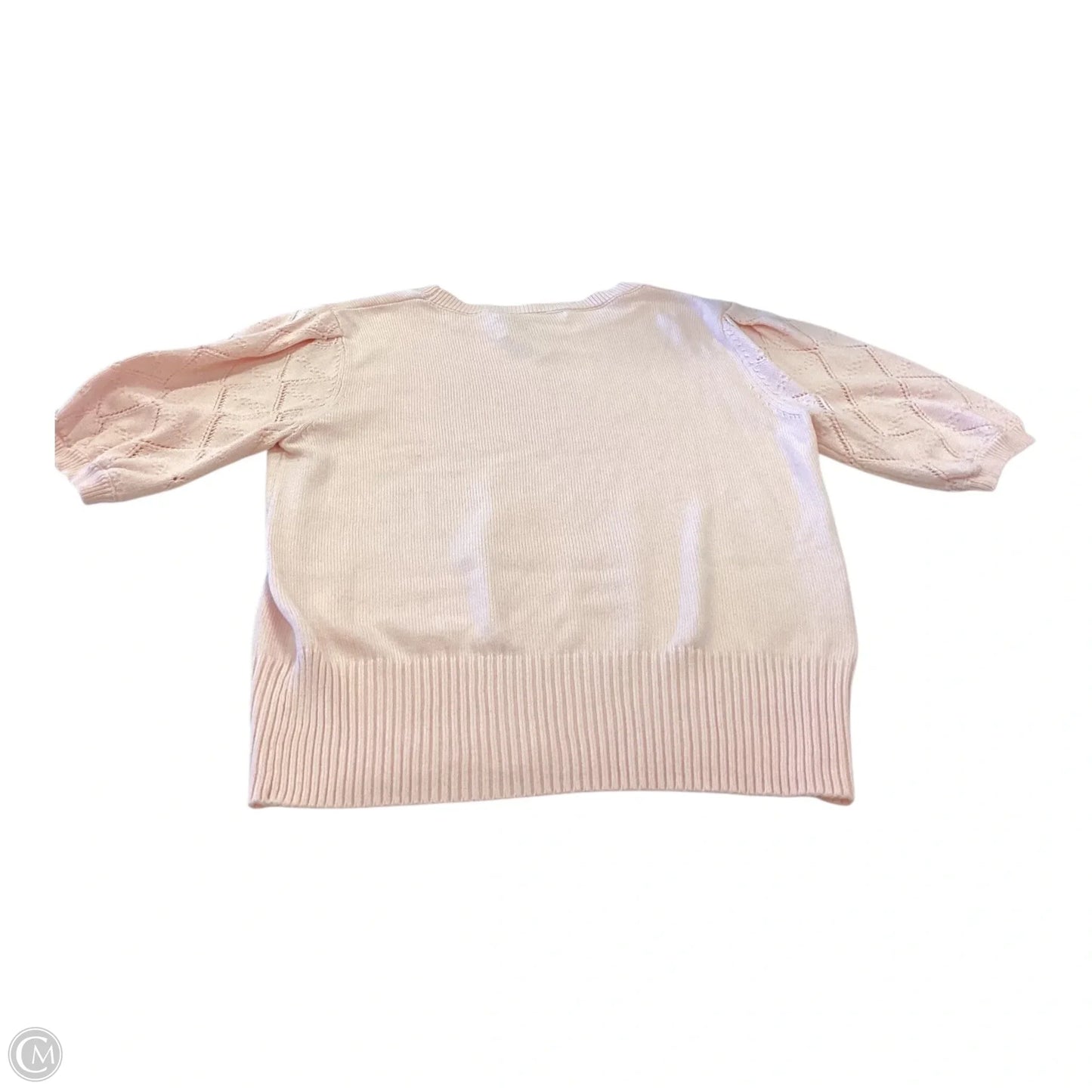 Sweater Short Sleeve By Clothes Mentor In Pink, Size: L