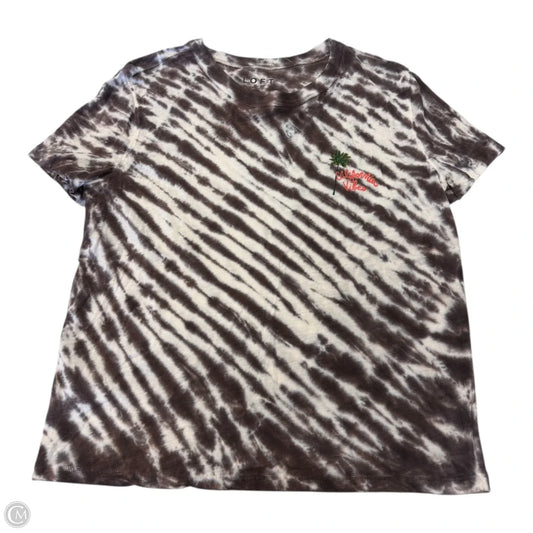 Top Short Sleeve By Loft In Tie Dye Print, Size: M