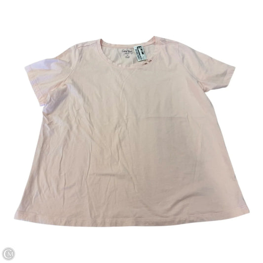 Top Short Sleeve By Coral Bay In Pink, Size: 1x