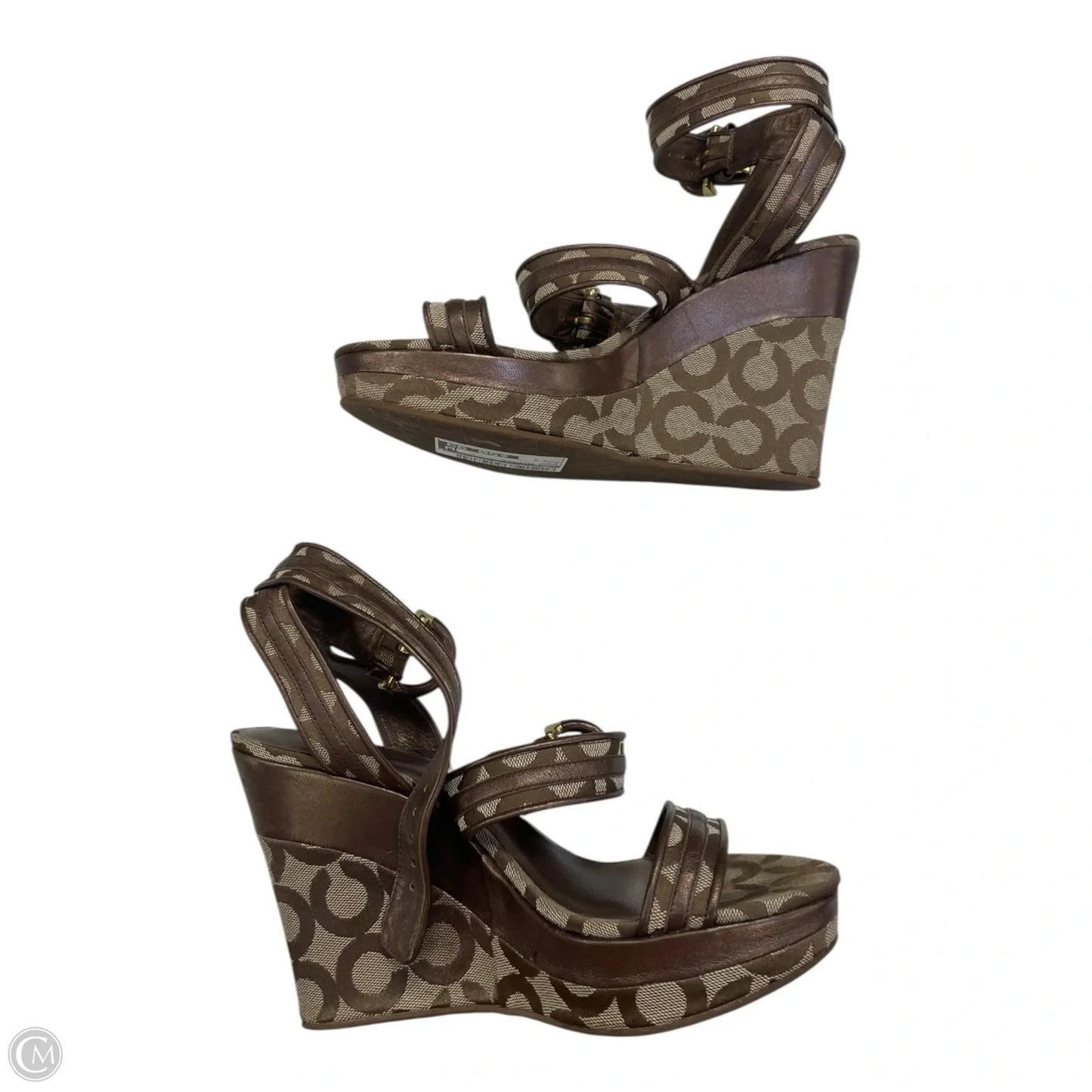 Shoes Designer By Coach In Brown, Size: 8.5