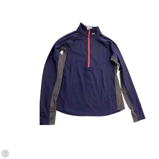 Athletic Jacket By Under Armour In Navy, Size: L