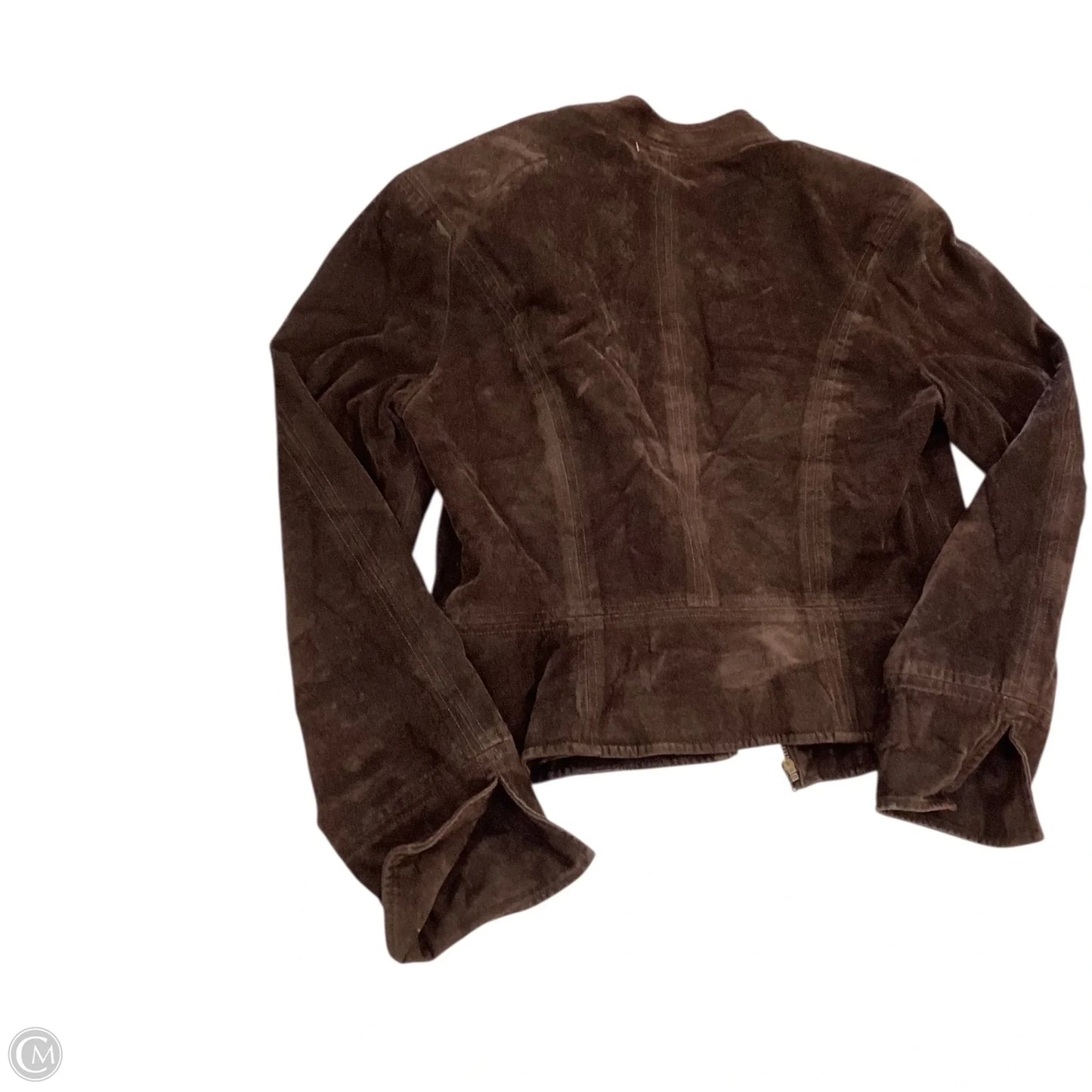 Blazer By Clothes Mentor In Brown, Size: M