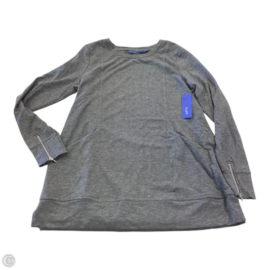 Top Long Sleeve By Apt 9 In Grey, Size: M