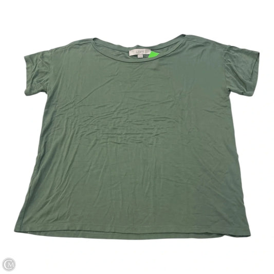 Top Short Sleeve By Loft In Green, Size: M