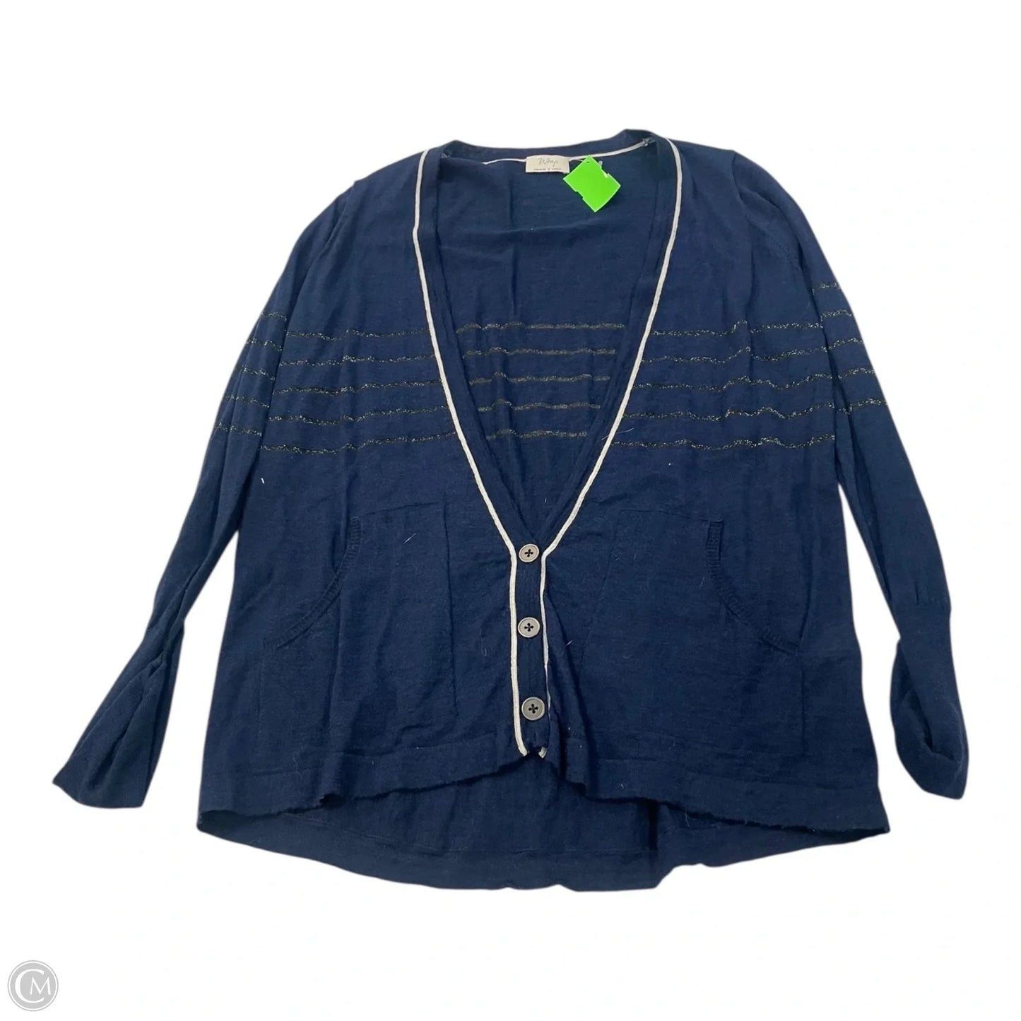 Cardigan By Clothes Mentor In Navy, Size: 12