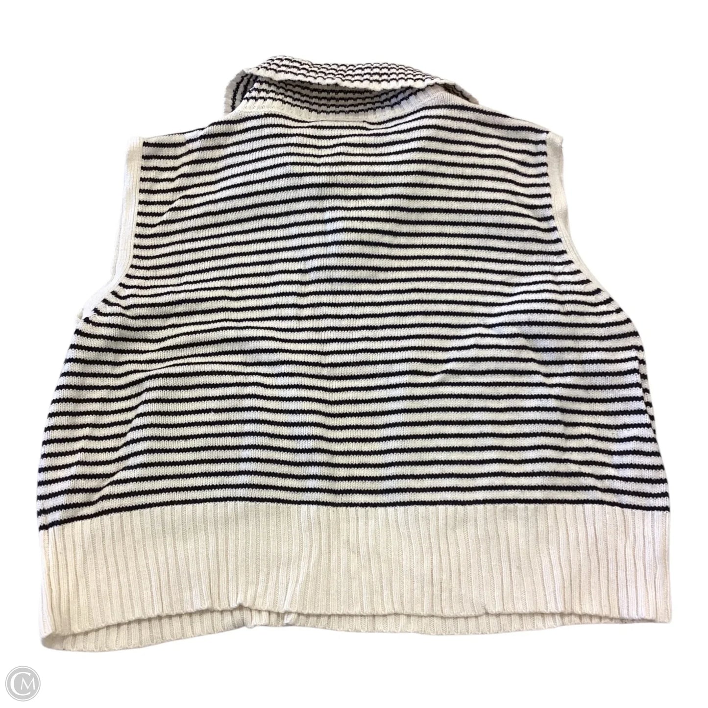 Top Sleeveless By Miou Muse In Striped Pattern, Size: L