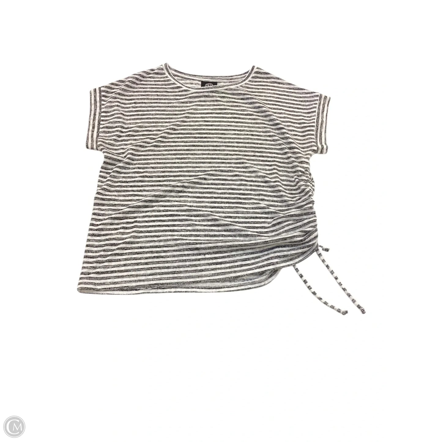 Top Short Sleeve By Bobeau In Striped Pattern, Size: S