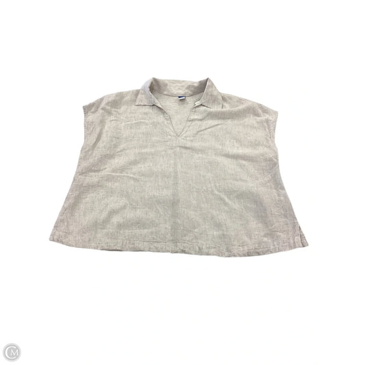 Top Short Sleeve By Old Navy In Beige, Size: S