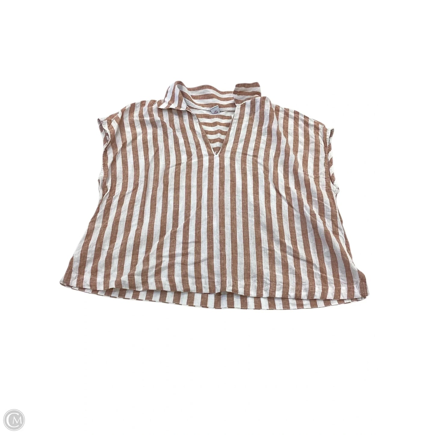Top Short Sleeve By Old Navy In Striped Pattern, Size: S