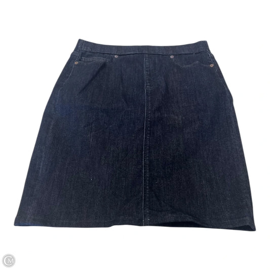 Skirt Midi By Lands End In Blue Denim, Size: 8
