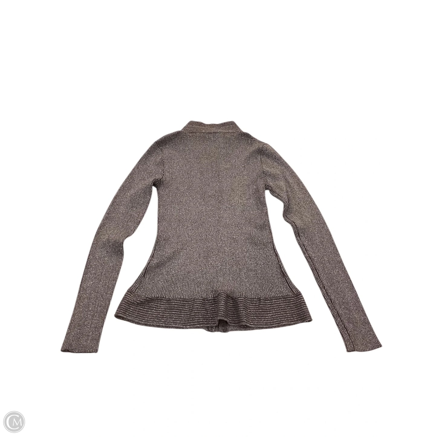 Top Long Sleeve By Belldini In Grey & Silver, Size: S