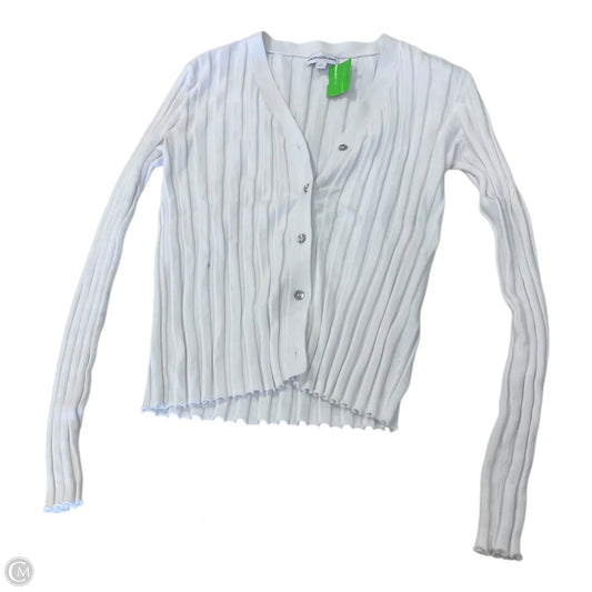Top Long Sleeve By Calvin Klein In White, Size: M