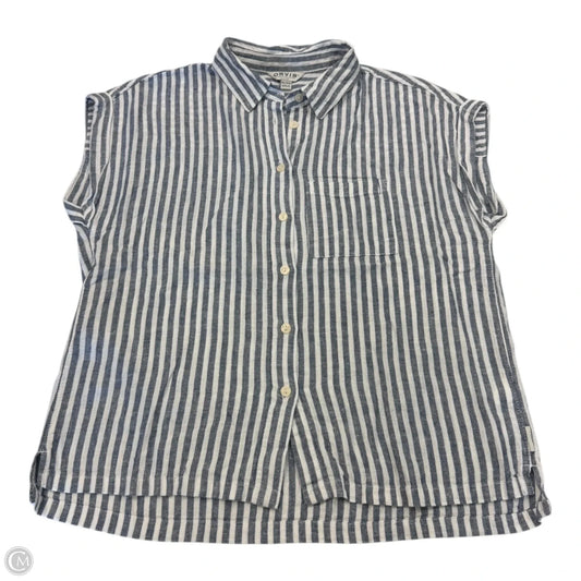 Top Short Sleeve By Orvis In Striped Pattern, Size: Xs