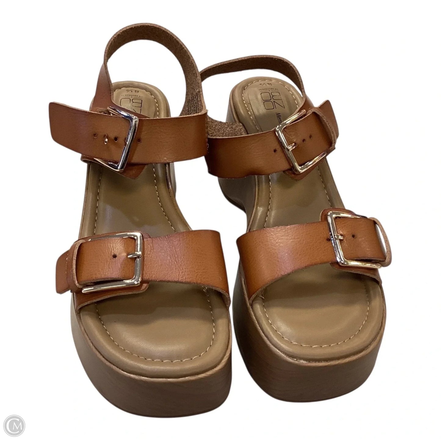 Sandals Heels Platform By No Boundaries In Brown, Size: 8.5