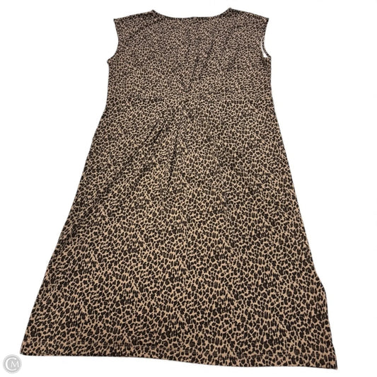 Dress Casual Midi By Talbots In Animal Print, Size: Xl