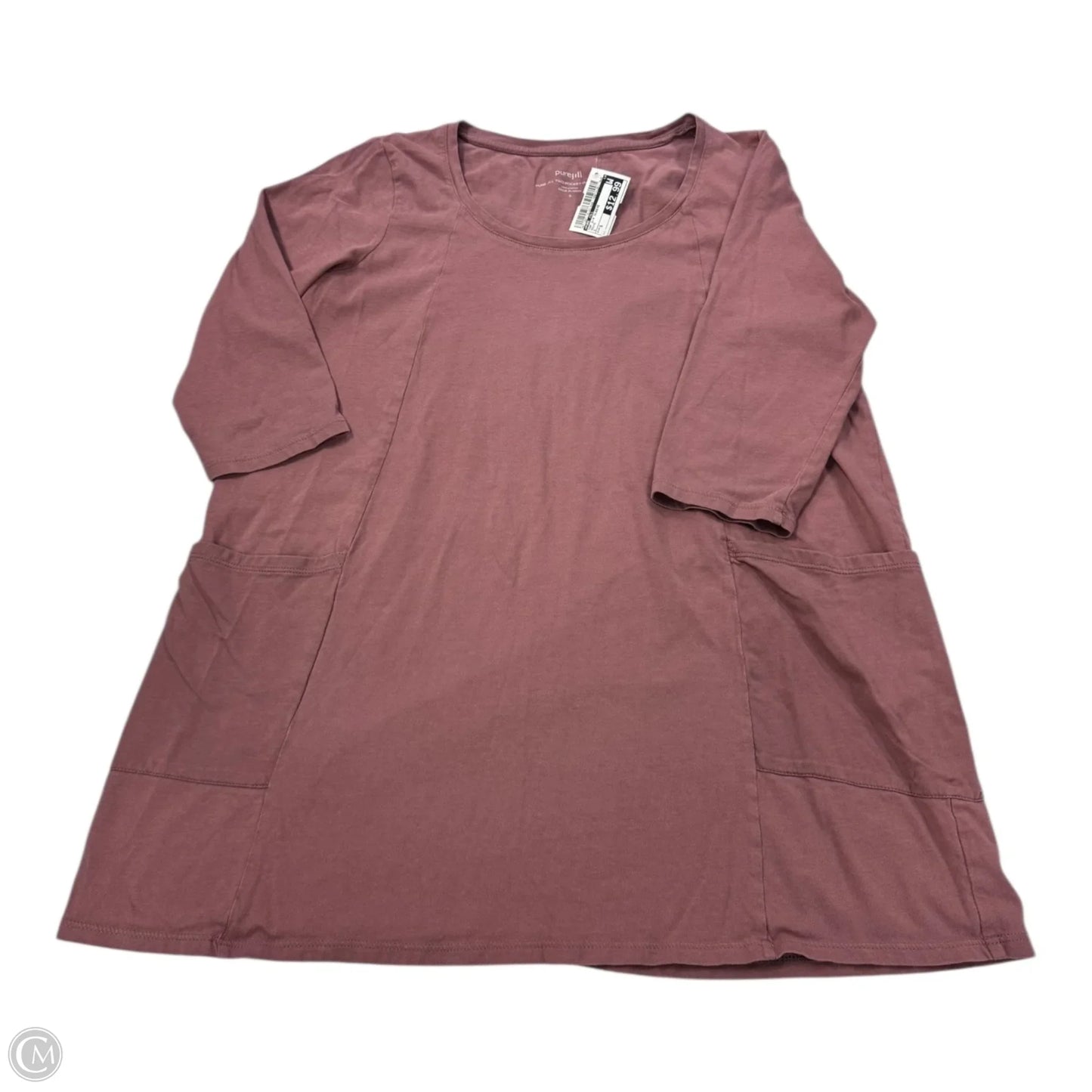 Top 3/4 Sleeve By Pure Jill In Mauve, Size: S