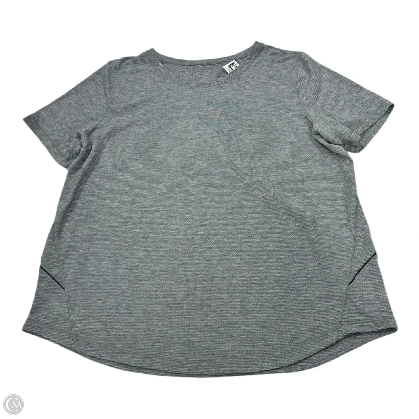 Top Short Sleeve By Lululemon In Grey, Size: 16