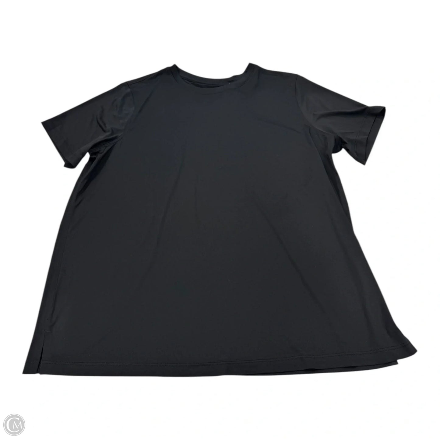 Top Short Sleeve By Lululemon In Black, Size: 16