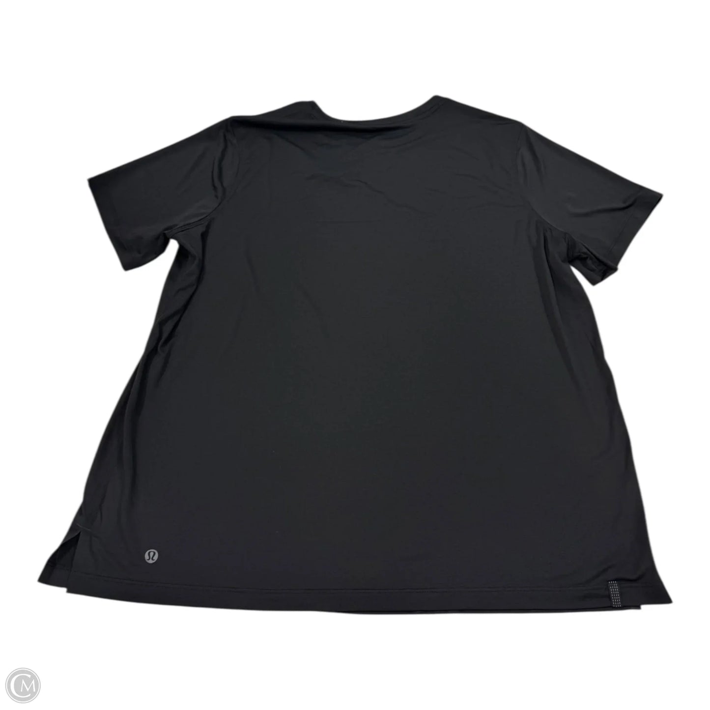 Top Short Sleeve By Lululemon In Black, Size: 16