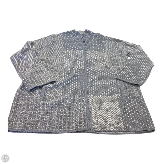 Cardigan By Pure Jill In Blue & White, Size: Sp