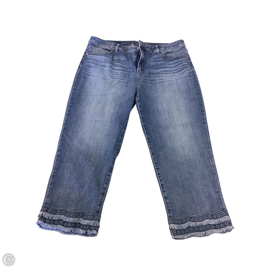 Capris By Chicos In Blue Denim, Size: 16