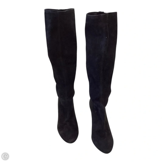 Boots Designer By Coach In Black & Gold, Size: 6