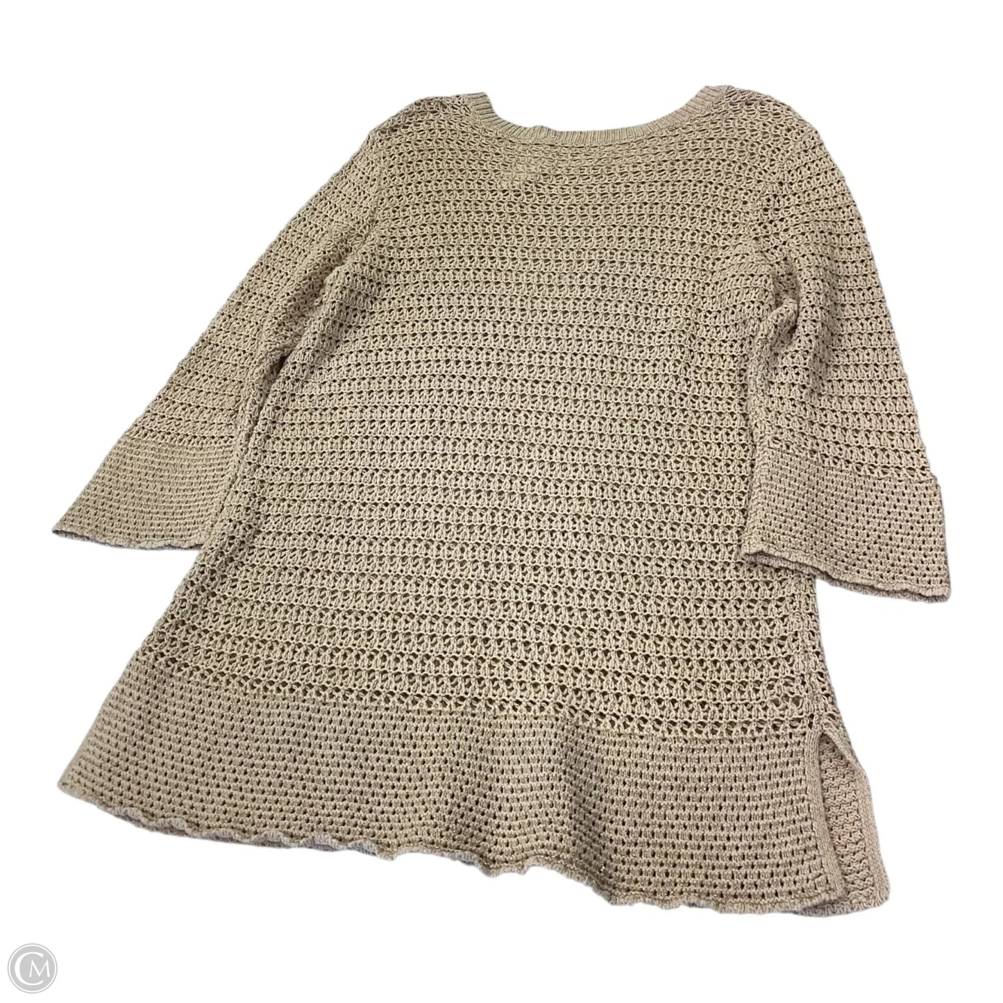 Sweater By Chicos In Gold, Size: Xl