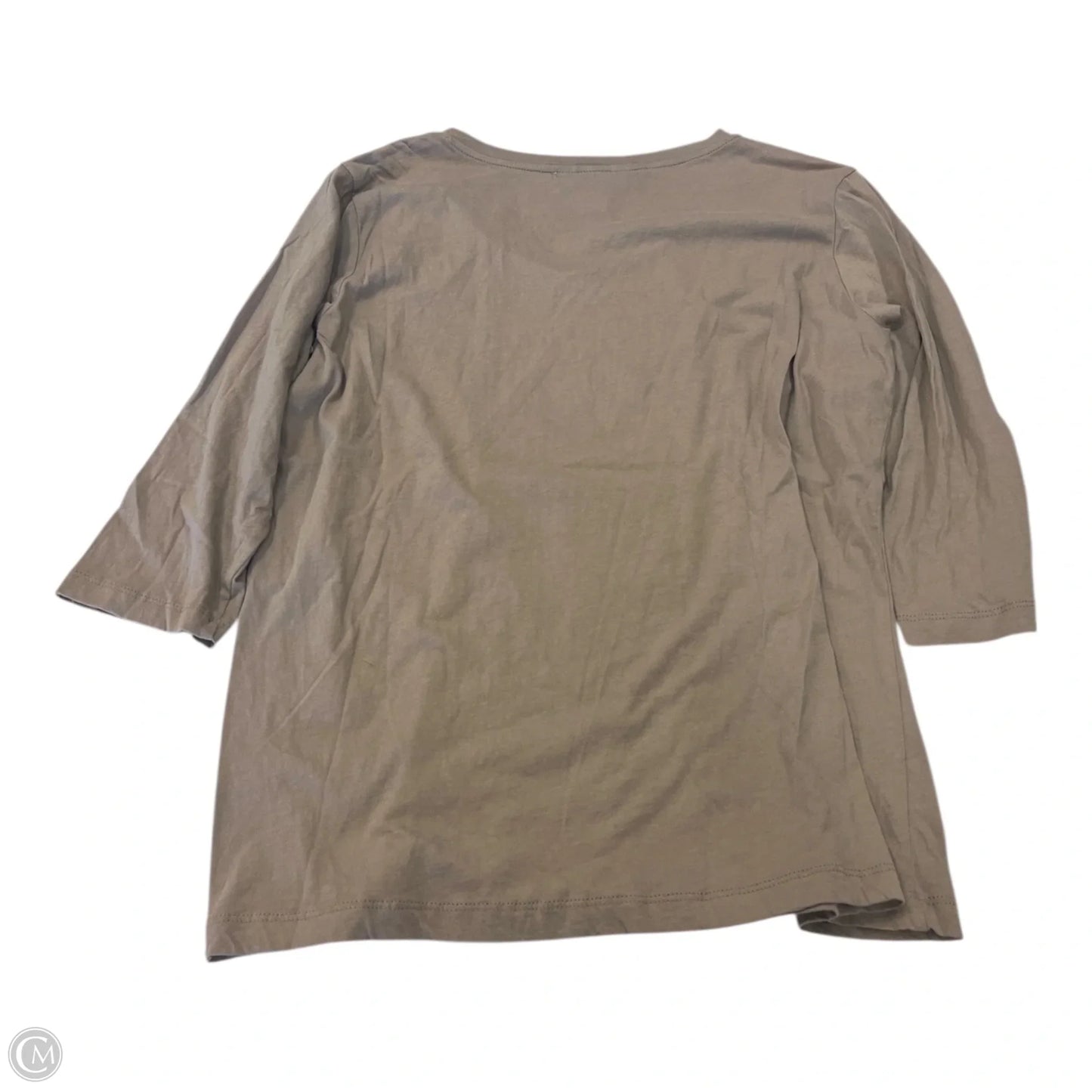 Top 3/4 Sleeve By Christopher And Banks In Brown, Size: Xl