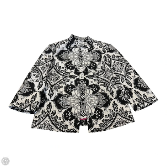 Jacket Other By Chicos In Black & White, Size: M