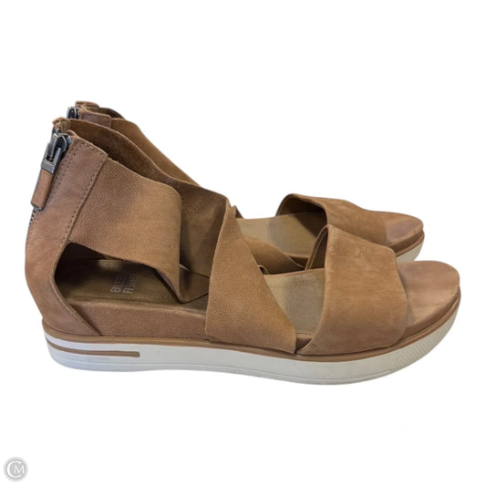 Sandals Flats By Eileen Fisher In Tan, Size: 7.5