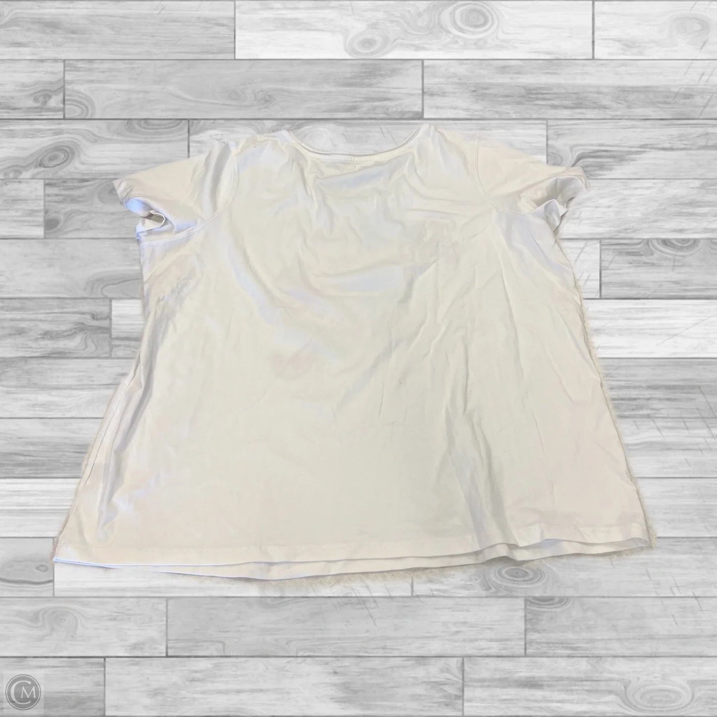 Top Short Sleeve By Laura Scott In Floral Print, Size: 2x