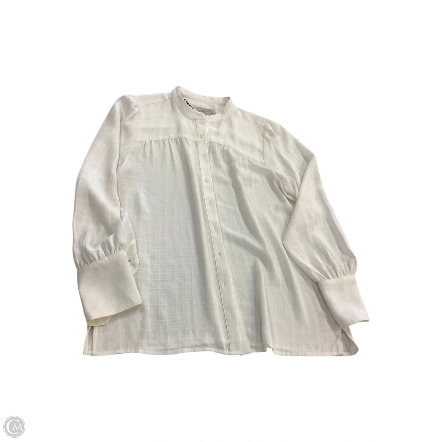 Top Long Sleeve By Loft In Cream, Size: Xsp