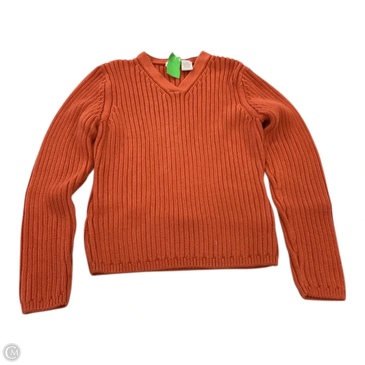 Sweater By Cherokee In Orange, Size: M