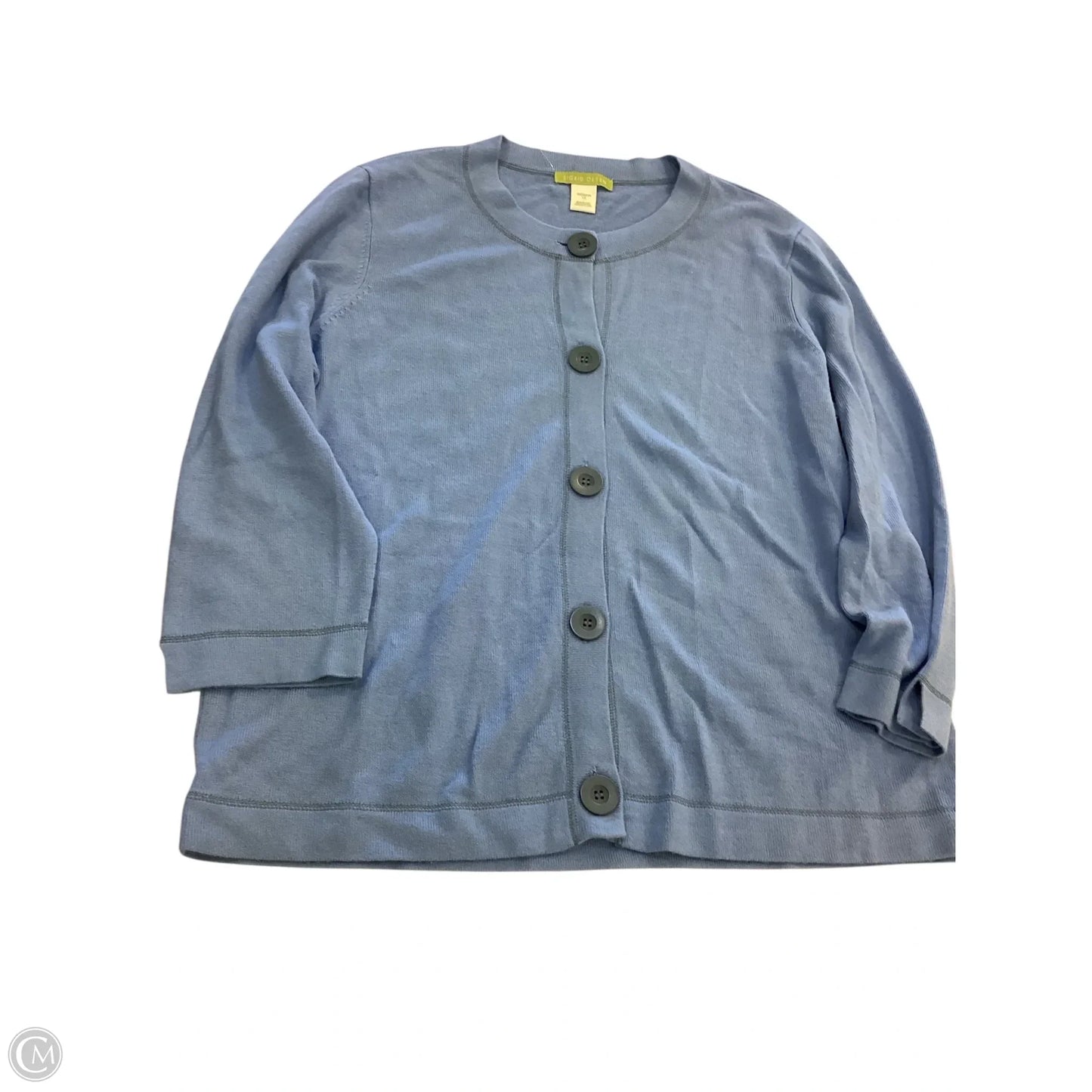 Cardigan By Clothes Mentor In Blue, Size: 1x