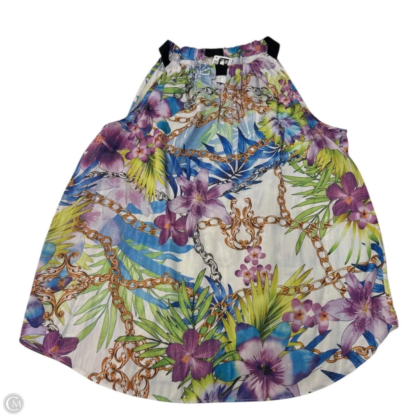 Top Sleeveless By Jennifer Lopez In Tropical Print, Size: S