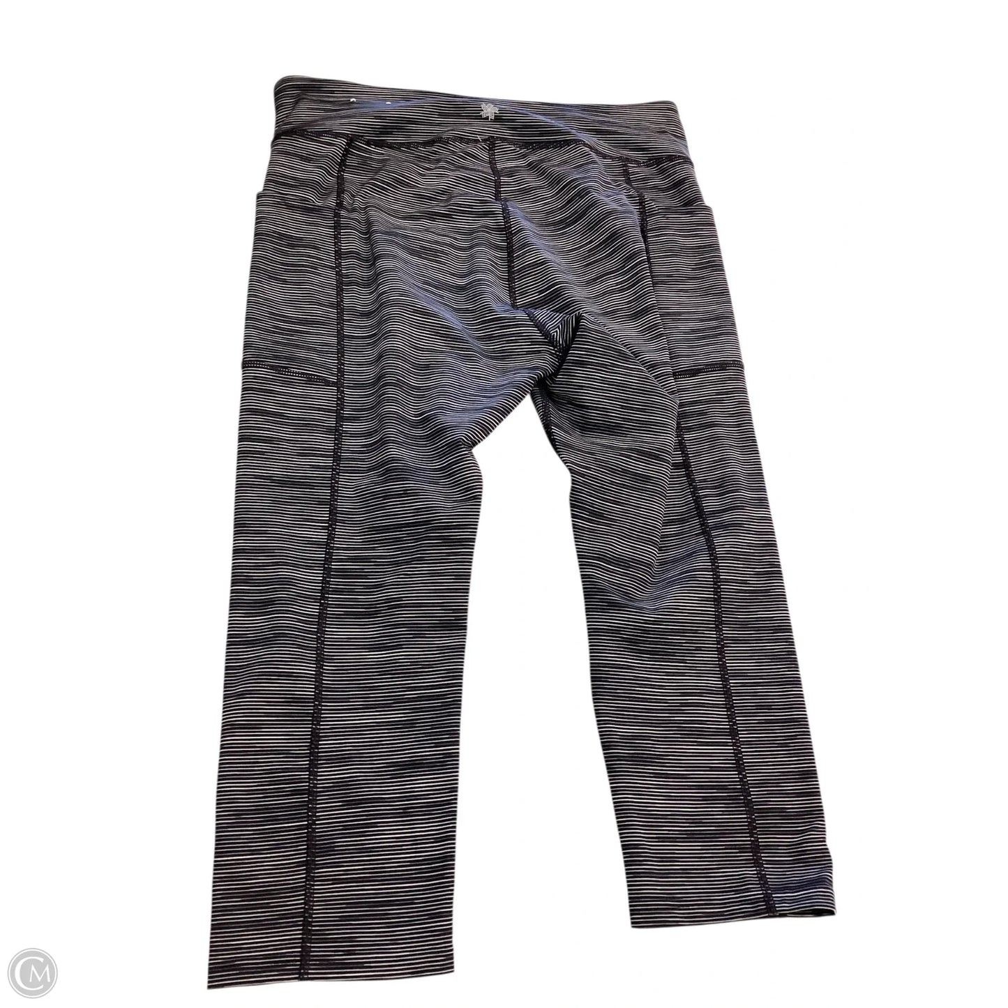 Athletic Capris By Tek Gear In Striped Pattern, Size: Xxl