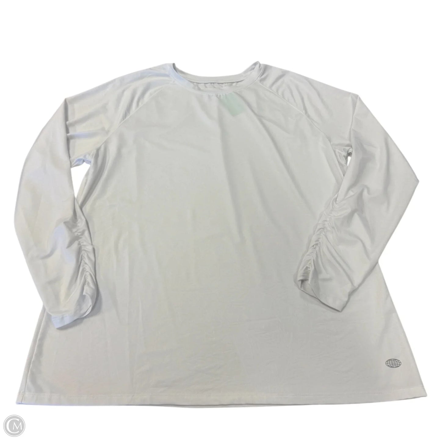 Athletic Top Long Sleeve Crewneck By Reel Legends In White, Size: Xl